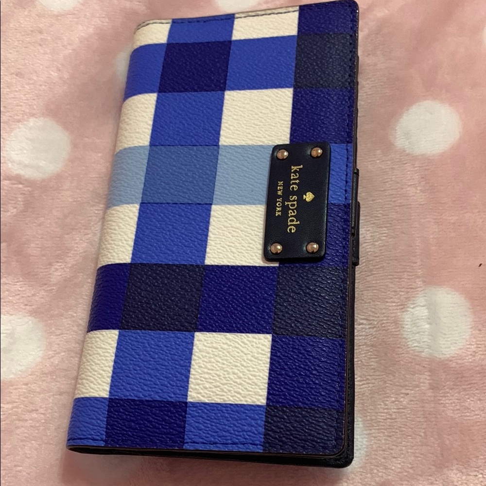 Kate Spade Blue and White Geometric Phone Case